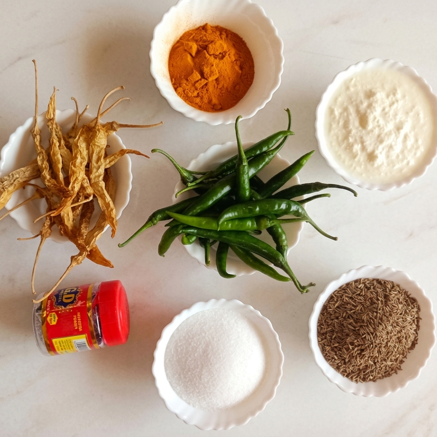 Curd Socked Chillies